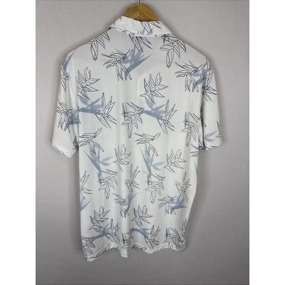 Adidas Oasis Golf Polo Shirt Lot of 2 Floral Print Performance Mens M - Picture 6 of 11